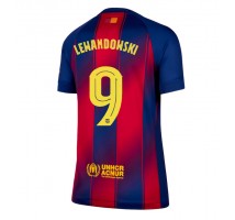 Barcelona Robert Lewandowski #9 Koszulka Podstawowa damskie 2025-26 Krótki Rękaw